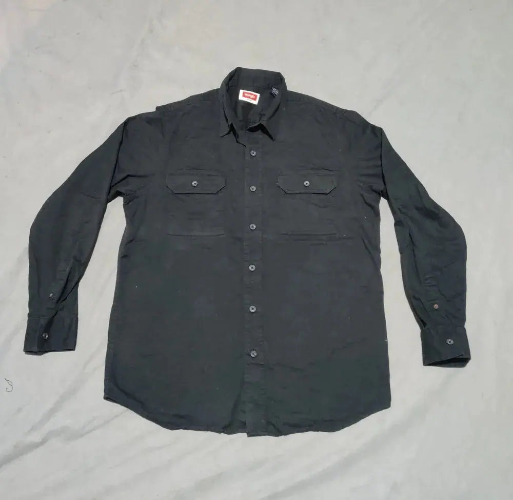 Wrangler Men Cotton Black Shirt M – Preloved Labels (view 2)