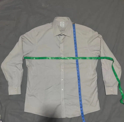 Aroors Brothers Men Cotton Gray Shirt M – Preloved Labels (view 4)