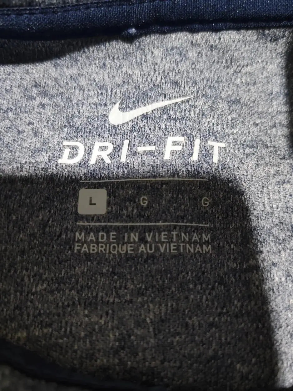 Nike Dri Fit Men Sport Gray Polo T Shirt L – Preloved Labels (view 3)