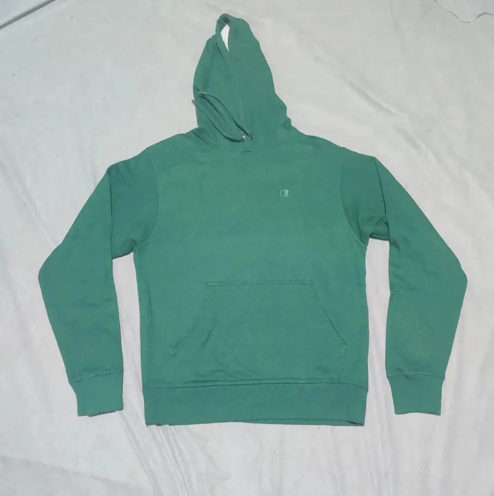 Champion Men Cotton Fleece Green Hoodie S – Preloved Labels (view 2)