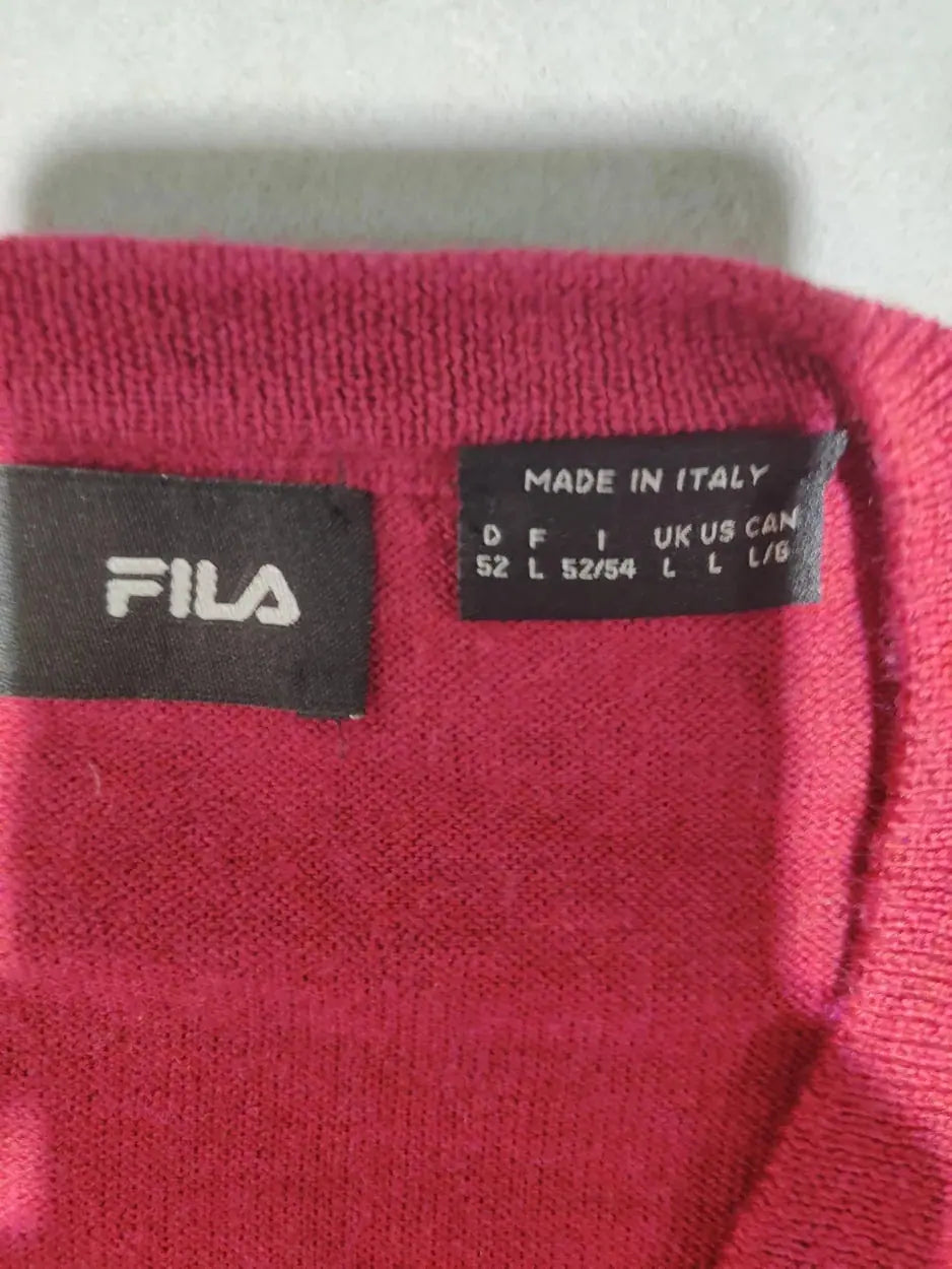 Fila Men Cotton Fleece Red Sweater L – Preloved Labels (view 3)