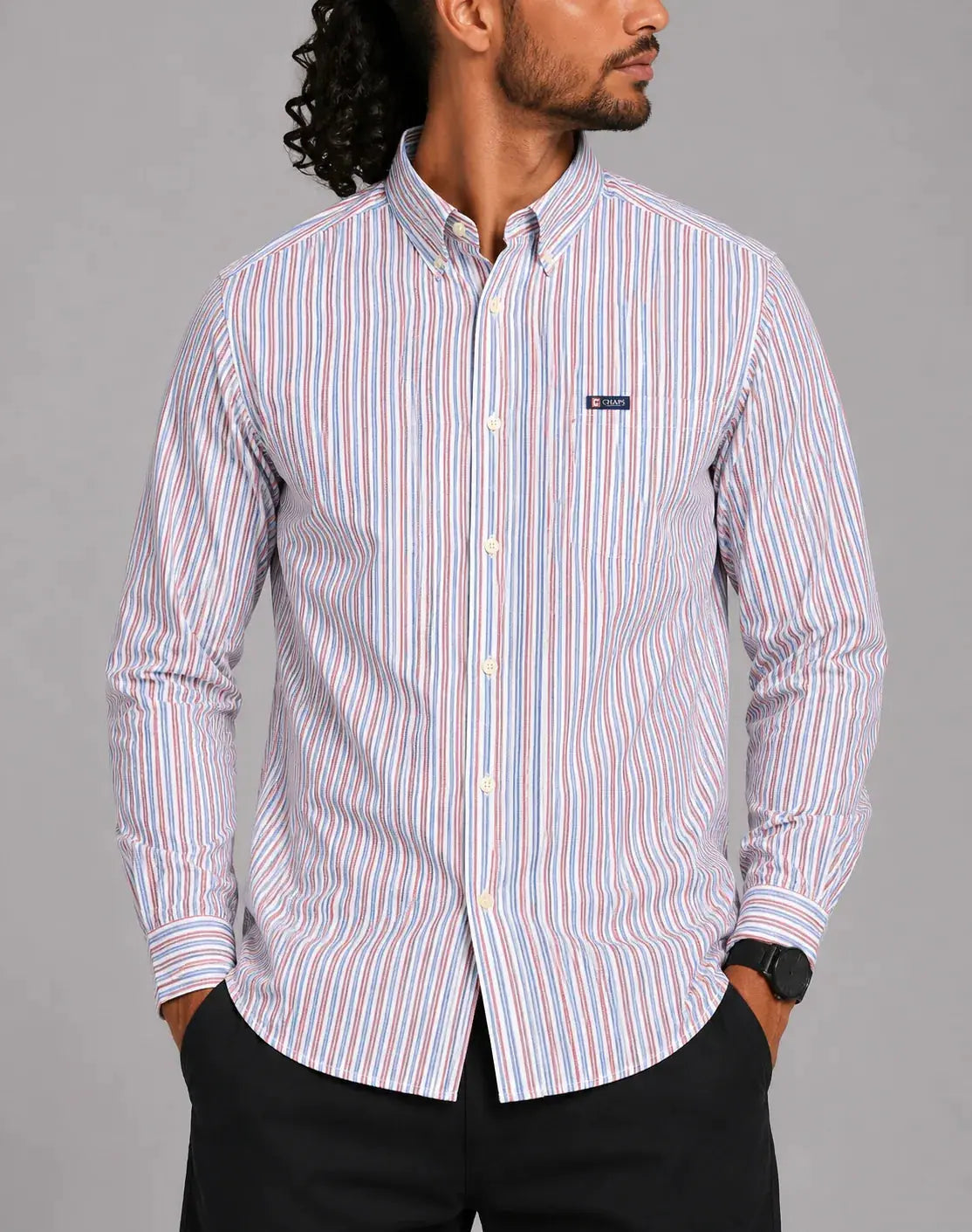 Chaps Men Cotton Red Shirt L – Preloved Labels