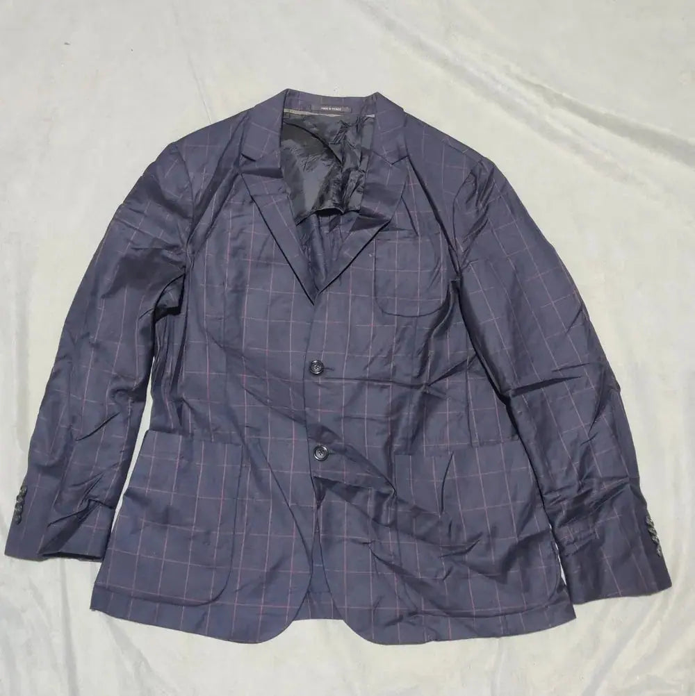 Z Zegna Men Cotton Blue Coat M – Preloved Labels (view 2)