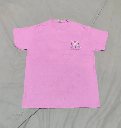 Gildan Men Cotton Pink T Shirt M – Preloved Labels (view 2)