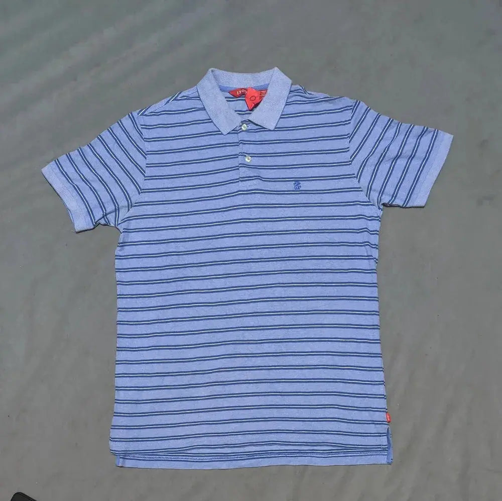 Izod Men Blue Cotton Polo T Shirt M – Preloved Labels (view 2)