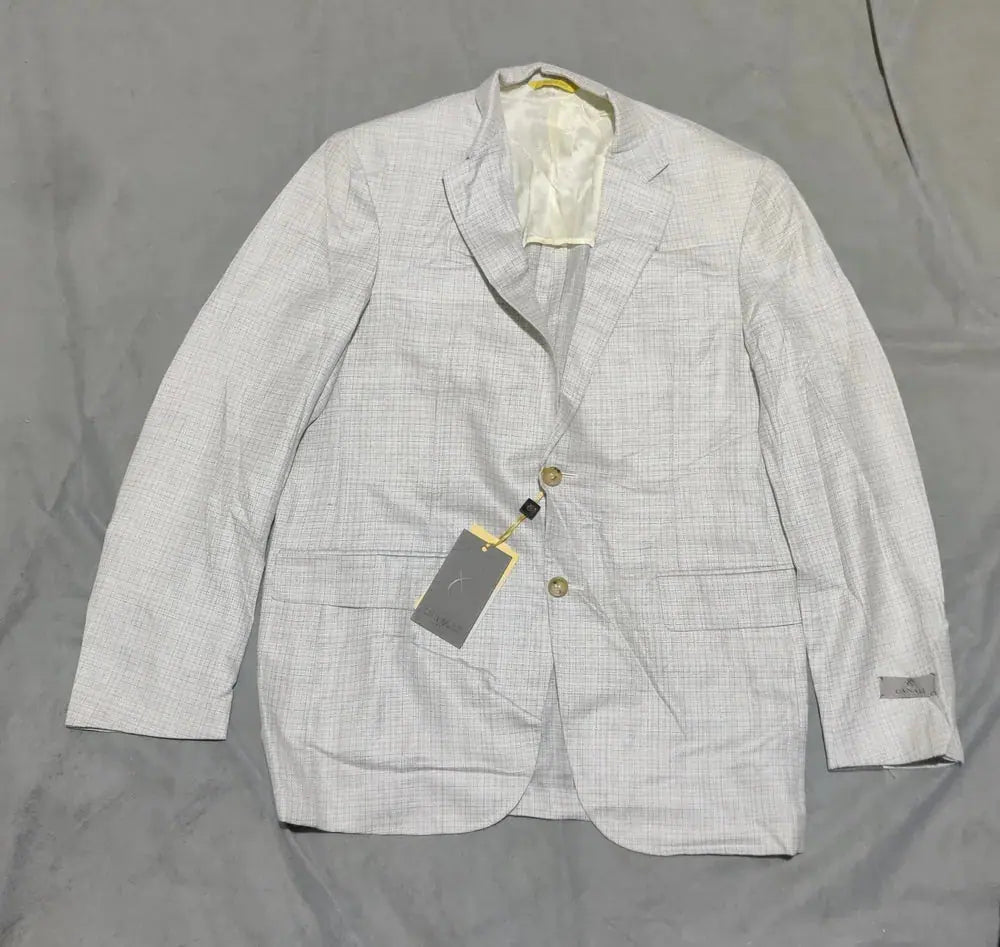 Canali Men Cotton Gray Coat M – Preloved Labels (view 2)