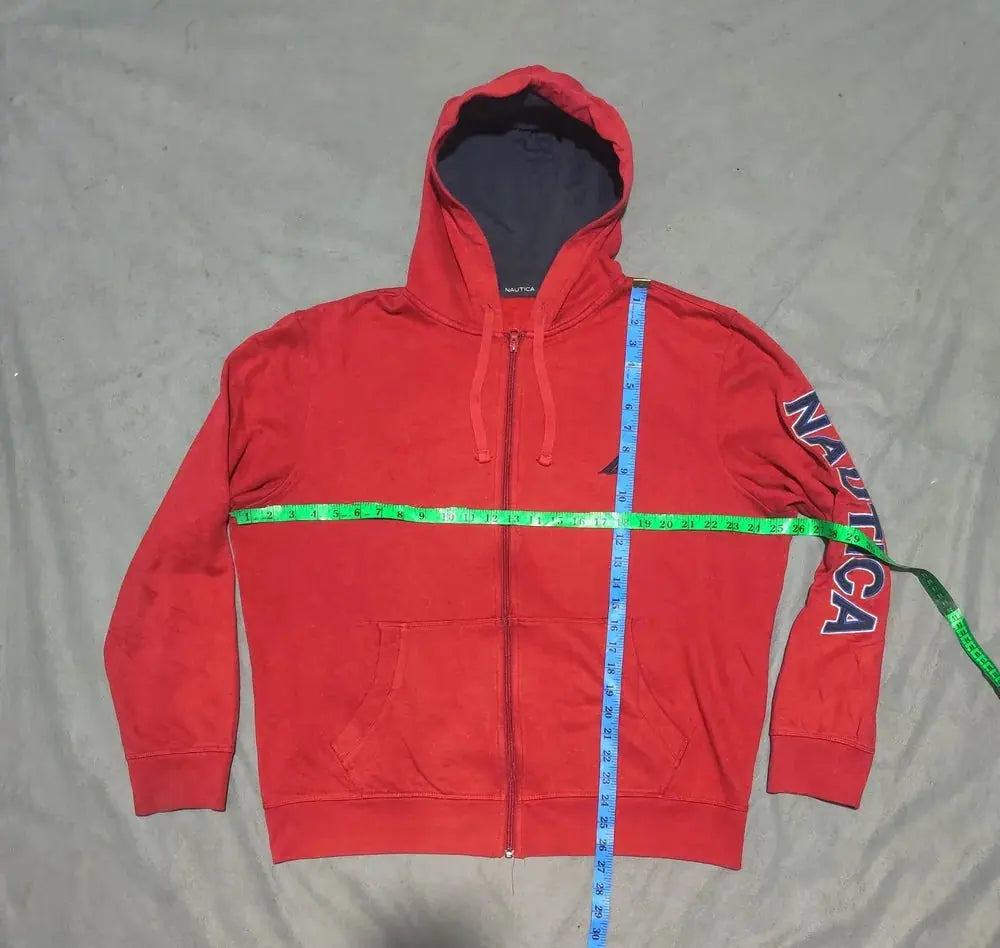 Nautica Men Cotton Fleece Red Zipper L – Preloved Labels (view 4)