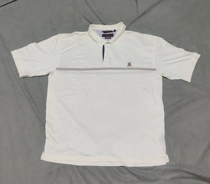Tommy Hilfiger Men Cream Cotton Polo T Shirt 2XL – Preloved Labels (view 2)