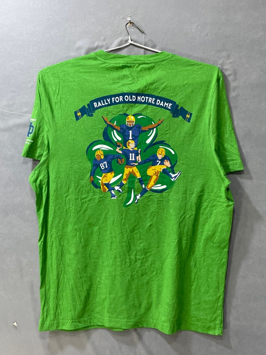 34 Years Green Cotton T Shirt For Men L - Preloved Labels