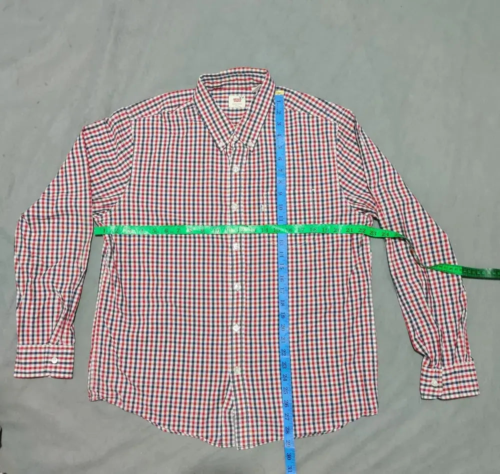 Levi's Men Cotton Red Shirt XL – Preloved Labels (view 4)