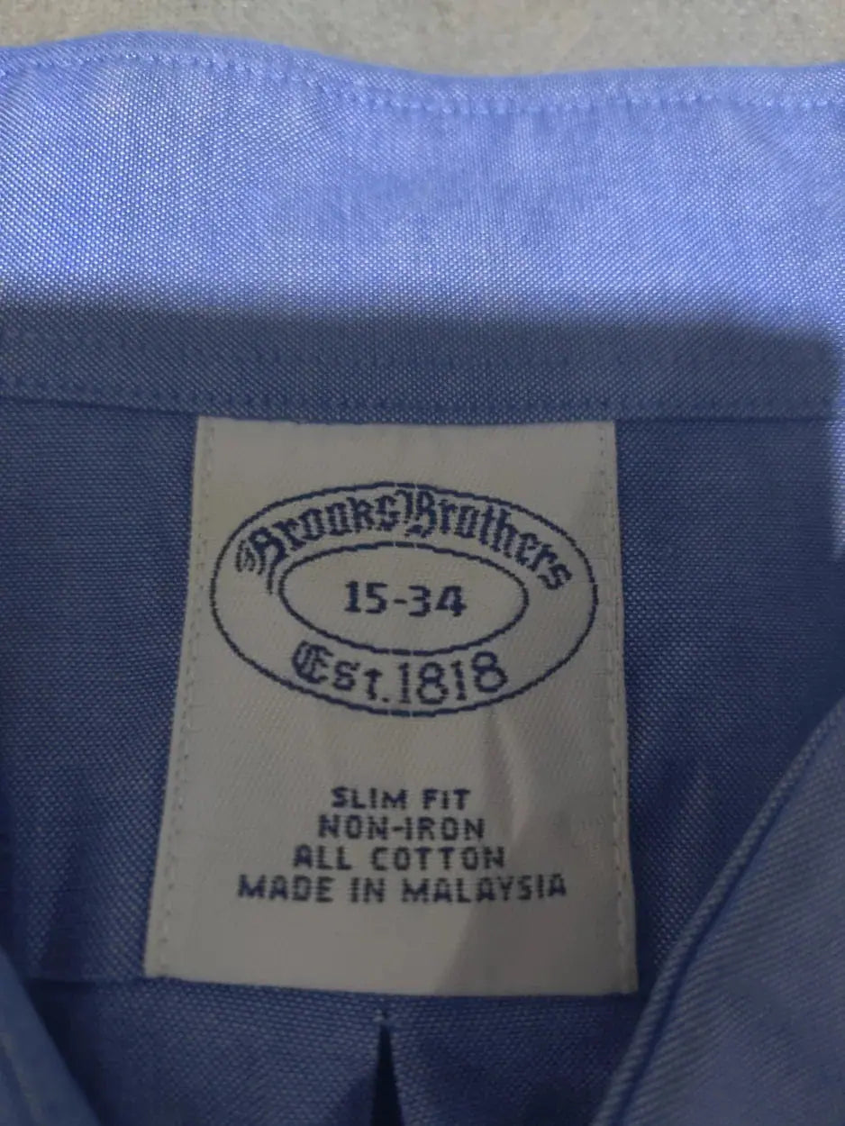 Aroors Brothers Men Cotton Blue Shirt M – Preloved Labels (view 3)