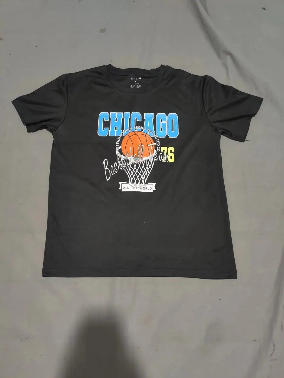 SHEIN Women Sport Black T Shirt S – Preloved Labels (view 2)
