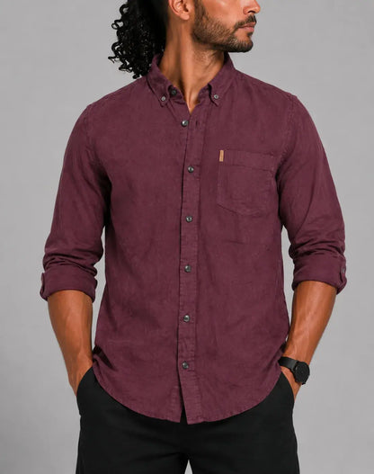 Chaps Men Cotton Maroon Shirt L – Preloved Labels