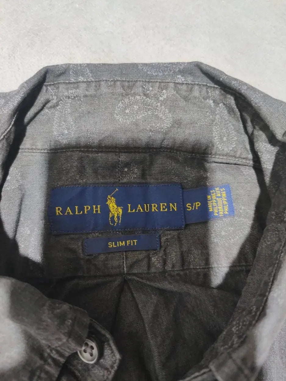 Polo Ralph Lauren Men Cotton Gray Shirt S – Preloved Labels (view 3)