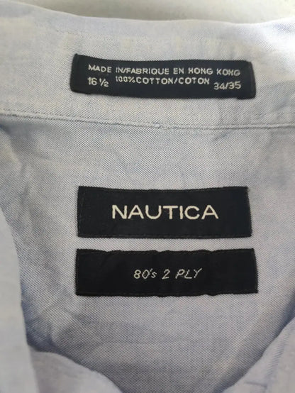 Nautica Men Cotton Blue Shirt L – Preloved Labels (view 3)