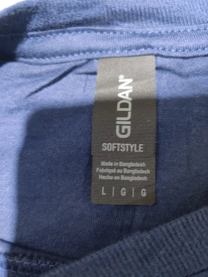 Gildan Men Cotton Blue T Shirt L – Preloved Labels (view 3)