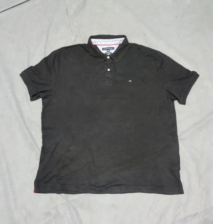 Tommy Hilfiger Men Black Cotton Polo T Shirt XL – Preloved Labels (view 2)