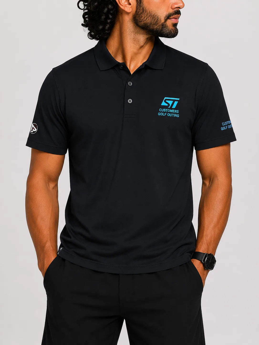 4 Head Men Sport Black Polo T Shirt M – Preloved Labels