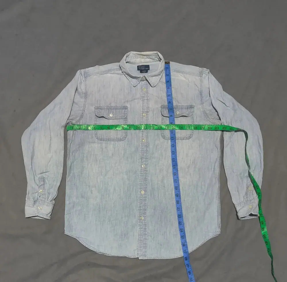 Polo Ralph Lauren Men Denim Blue Shirt XL – Preloved Labels (view 4)