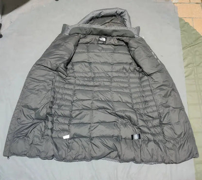 The North face 550 Fill Women Puffer Gray Hooded Coat Jacket – Preloved Labels (view 7)