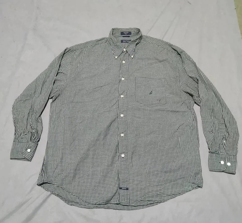 Nautica Men Cotton Green Shirt XL – Preloved Labels (view 2)