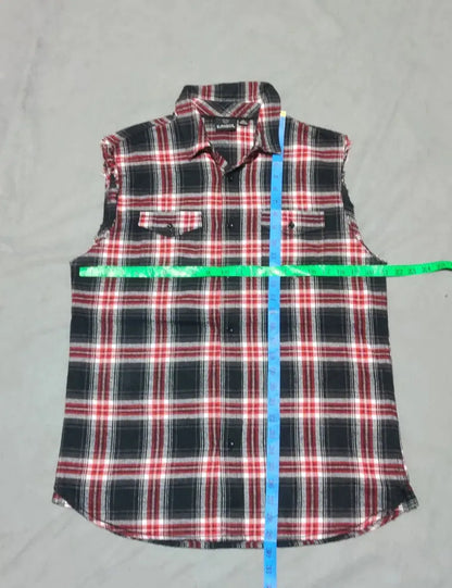 Burnside Men Cotton Red Vest Shirt L – Preloved Labels (view 4)