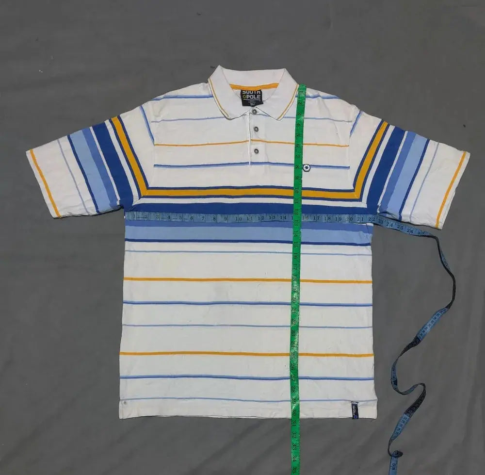 South Pole Men White Cotton Polo T Shirt XL – Preloved Labels (view 4)