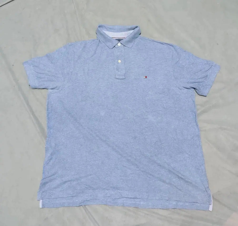 Tommy Hilfiger Men Blue Cotton Polo T Shirt XL – Preloved Labels (view 2)