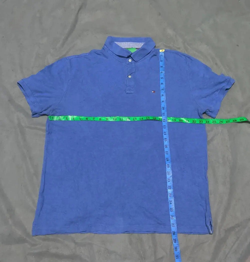 Tommy Hilfiger Men Blue Cotton Polo T Shirt M – Preloved Labels (view 4)