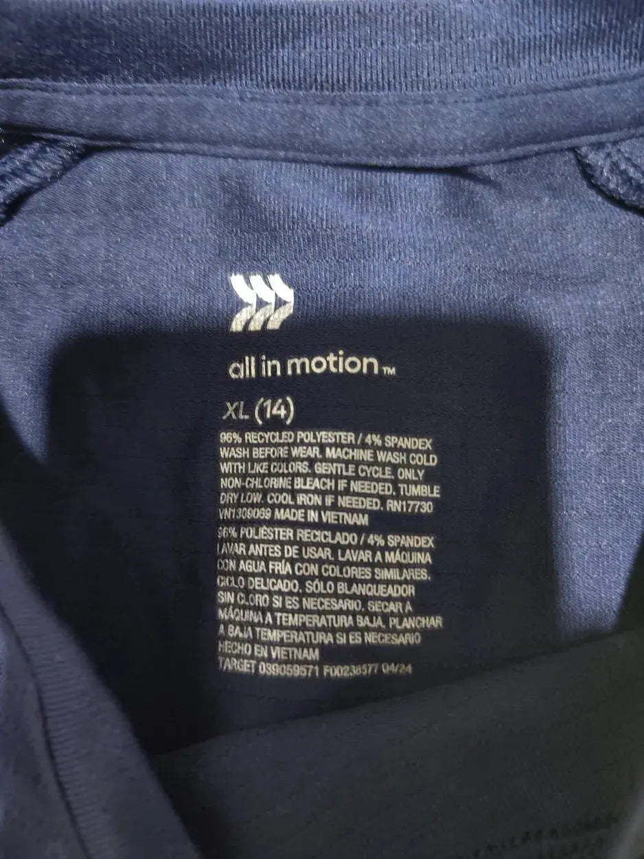 All In Motion Women Sport Blue Vest T Shirt XL – Preloved Labels (view 3)