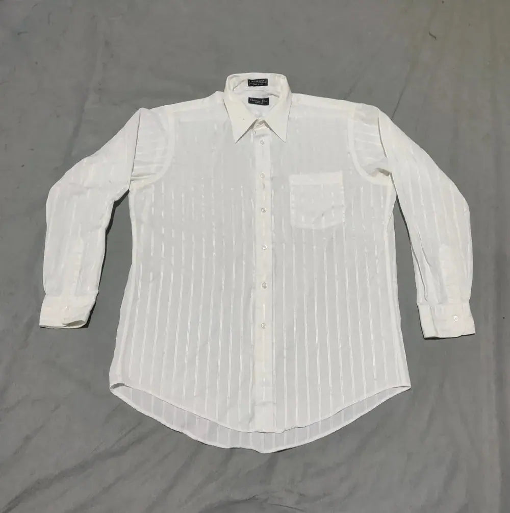 Christian Dior Men Cotton White Shirt M – Preloved Labels (view 2)