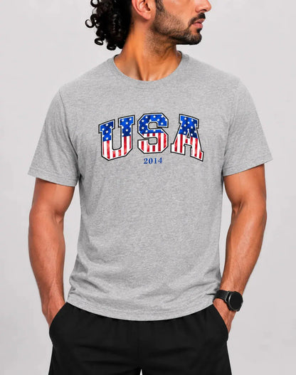 USA Men Cotton Gray T Shirt L – Preloved Labels