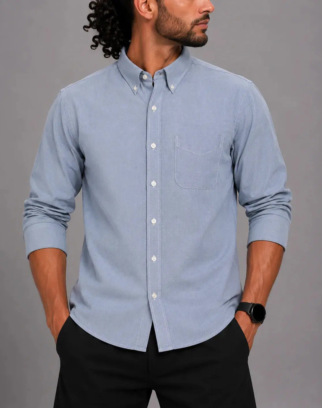 Aroors Brothers Men Cotton Blue Shirt XL – Preloved Labels