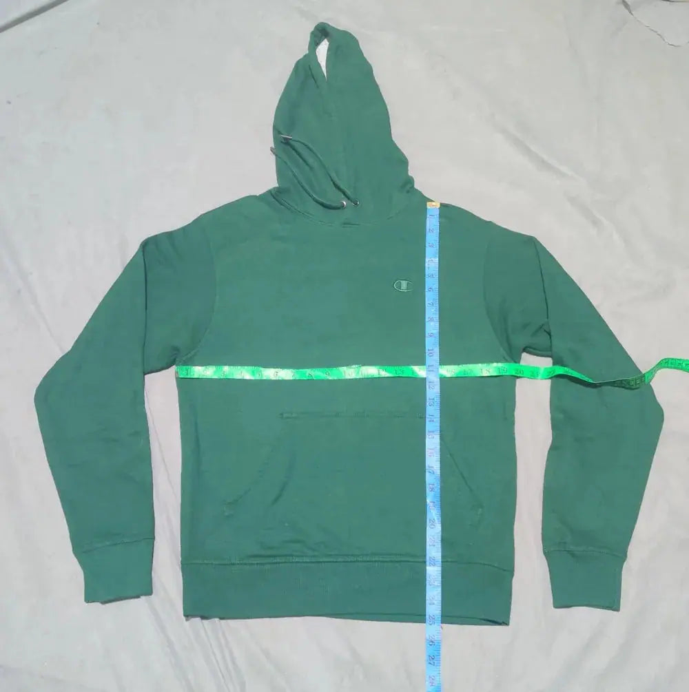 Champion Men Cotton Fleece Green Hoodie S – Preloved Labels (view 4)