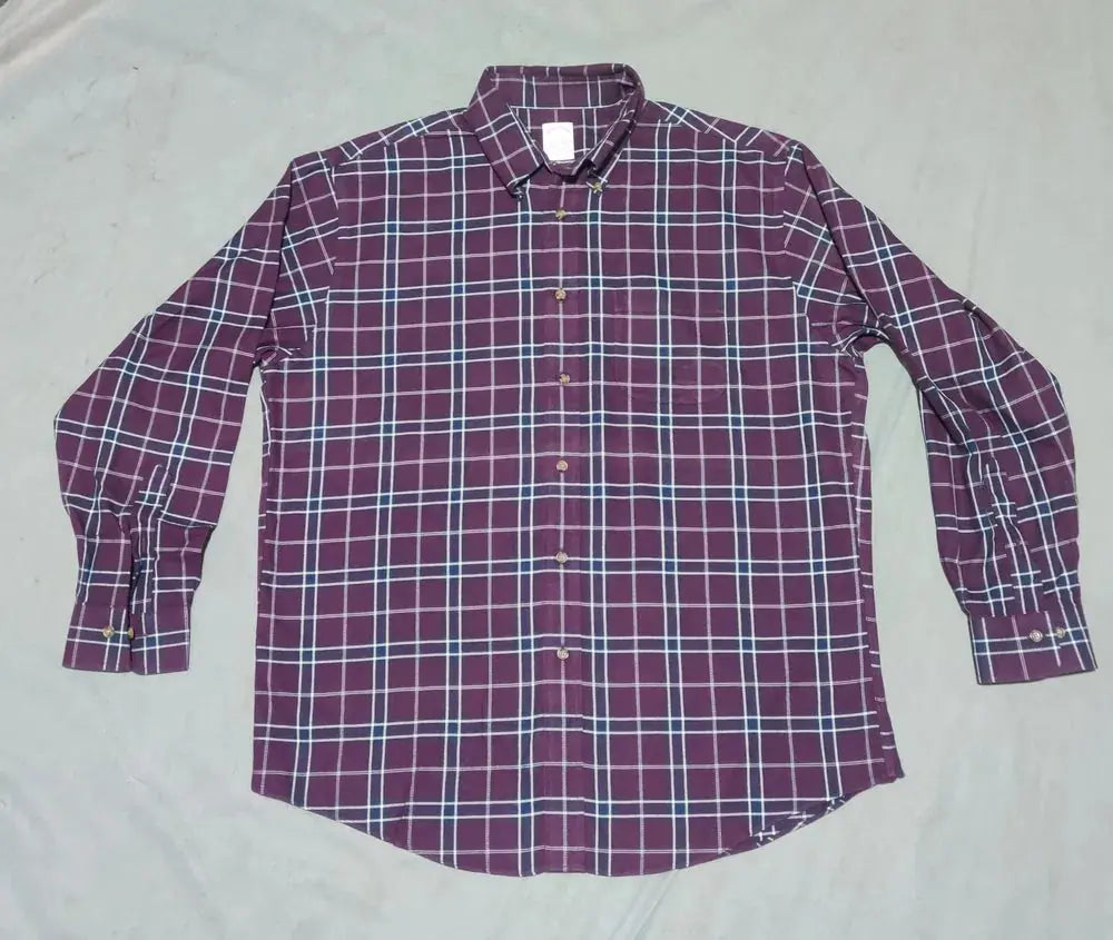 Aroors Brothers Men Cotton Purple Shirt L – Preloved Labels (view 2)