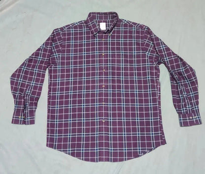 Aroors Brothers Men Cotton Purple Shirt L – Preloved Labels (view 2)