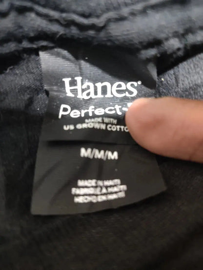 Hanes Men Cotton Black T Shirt M – Preloved Labels (view 3)