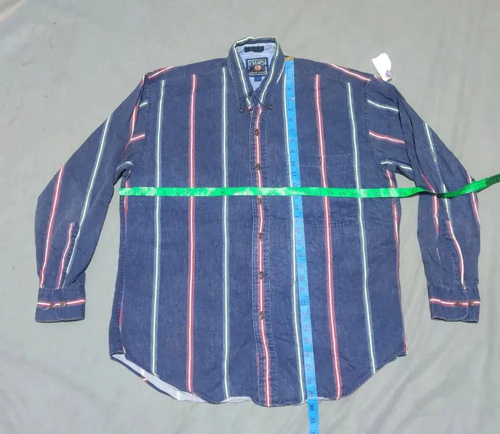 Chaps Men Cotton Blue Shirt L – Preloved Labels (view 4)