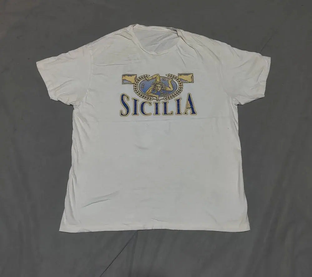 Sicilia Men Cotton White T Shirt L – Preloved Labels (view 2)