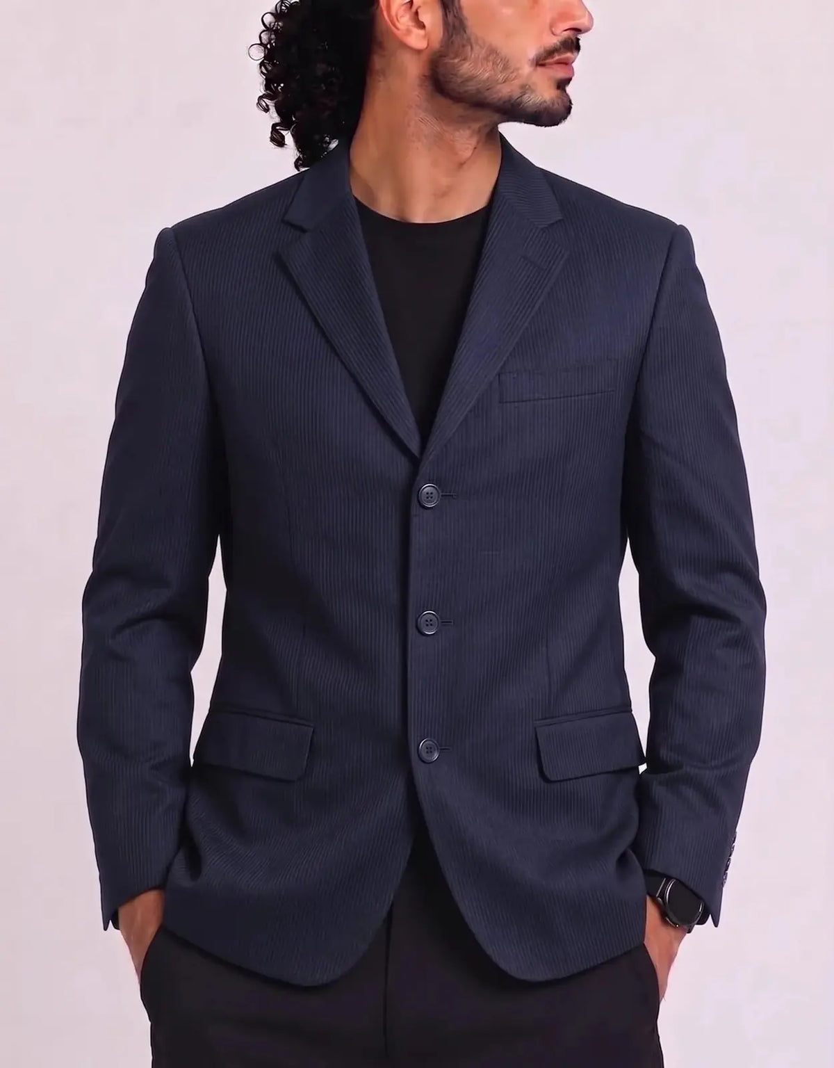 Micro Tech Men Cotton Black Coat M – Preloved Labels
