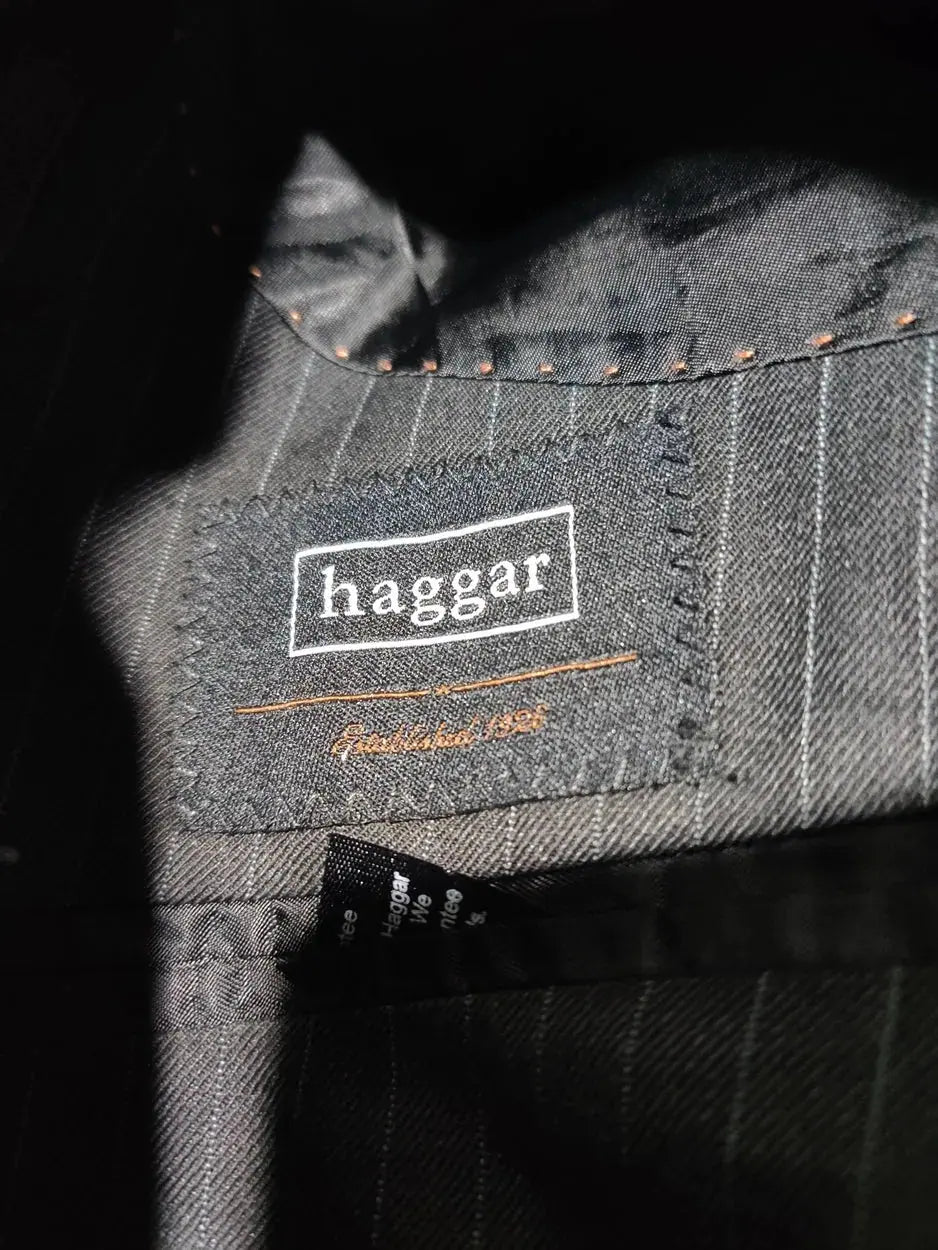 Haggar Men Cotton Black Coat L – Preloved Labels (view 3)