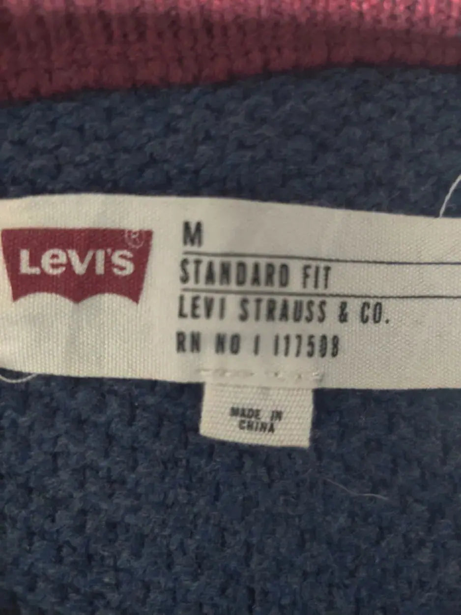Levi's Men Cotton Fleece Blue Sweatshirt  M – Preloved Labels (view 3)