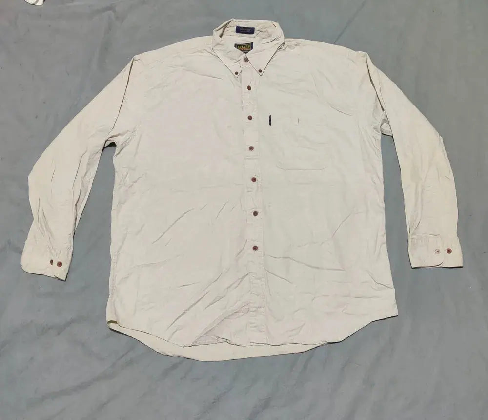 Chaps Men Cotton Cream Shirt XL – Preloved Labels (view 2)