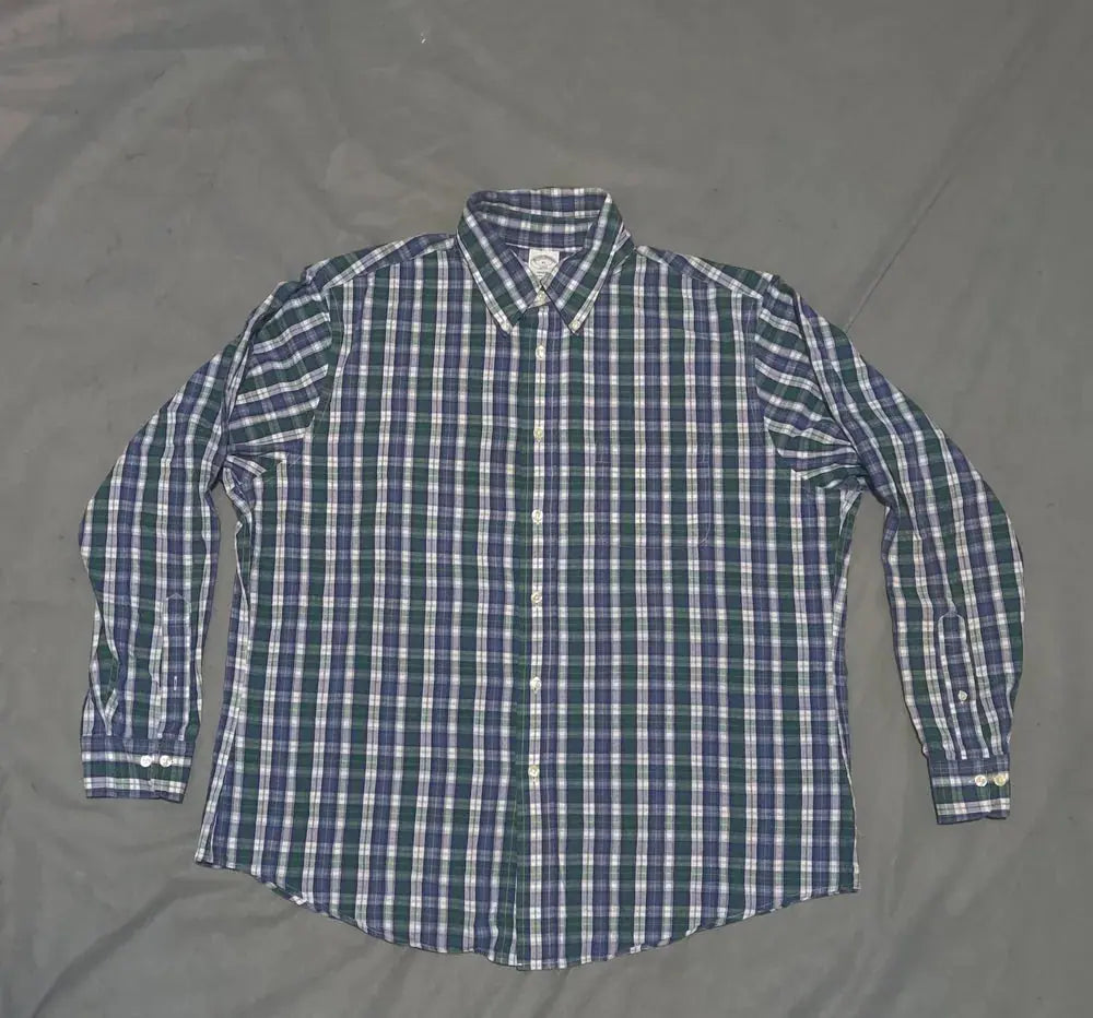 Aroors Brothers Men Cotton Blue Shirt XL