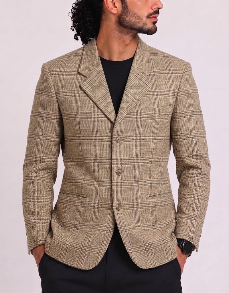Bonanza Men Cotton Brown Coat M