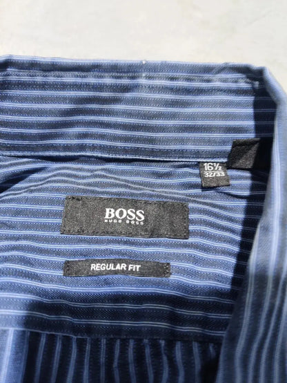 Hugo Boss Men Cotton Blue Shirt L – Preloved Labels (view 3)
