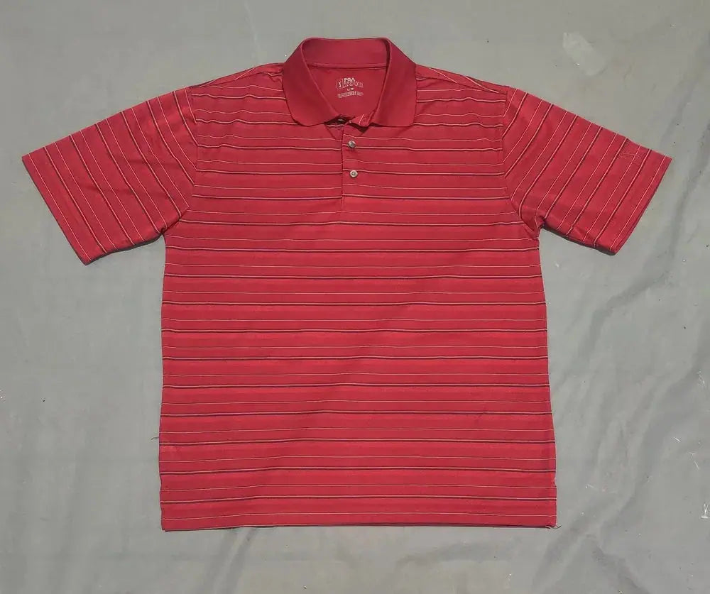 PGA Tour Men Sport Red Polo T Shirt L – Preloved Labels (view 2)