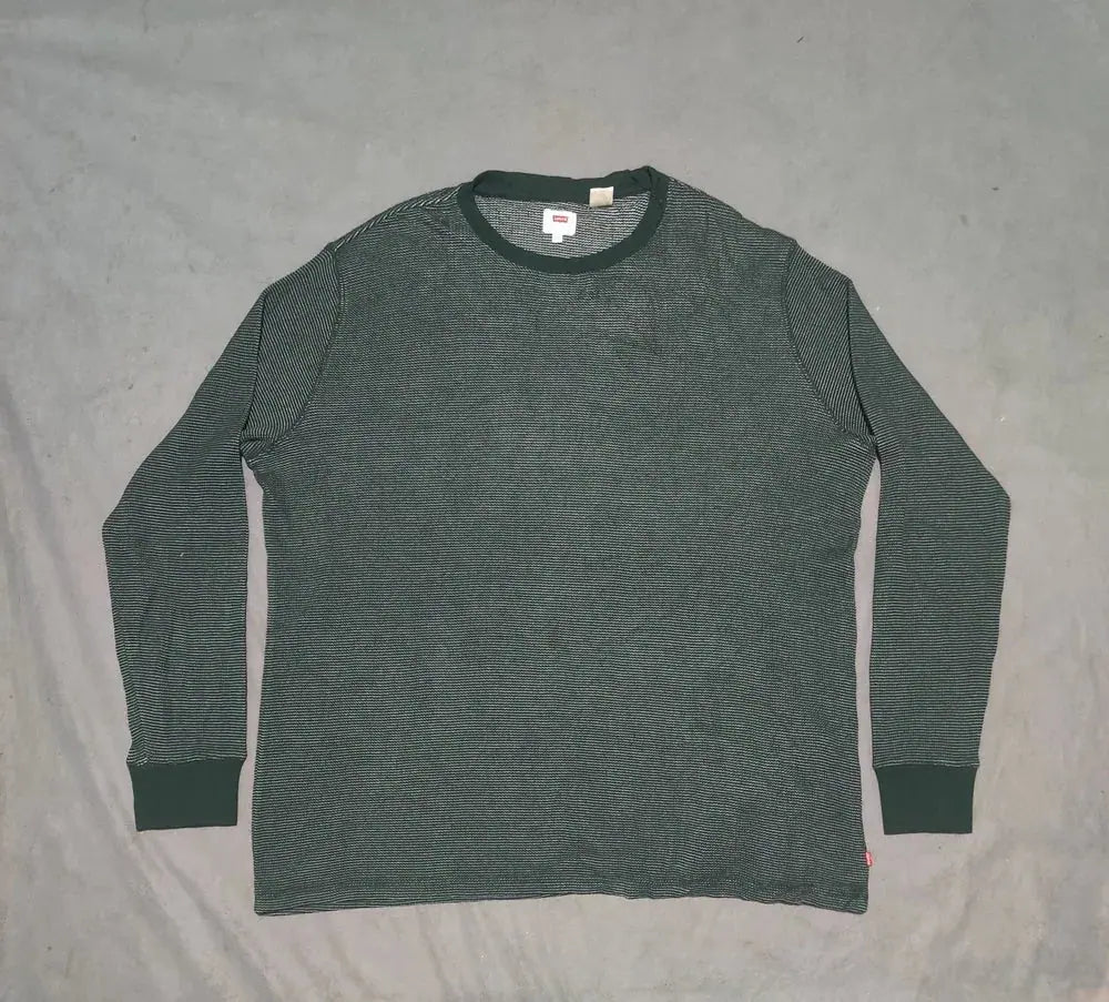 Levi's Men Cotton Fleece Green Sweatshirt  XL – Preloved Labels (view 2)
