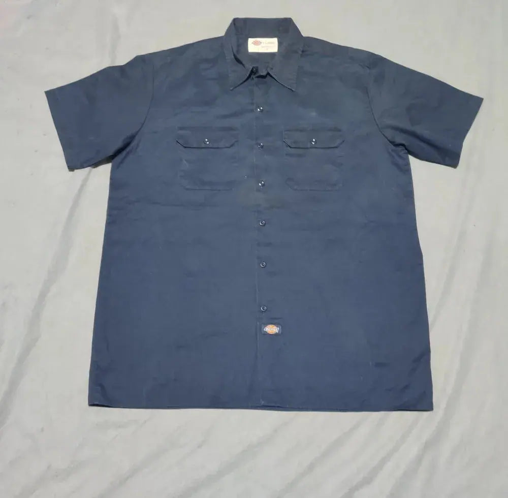 Dickies Men Cotton Blue Shirt XL – Preloved Labels (view 2)
