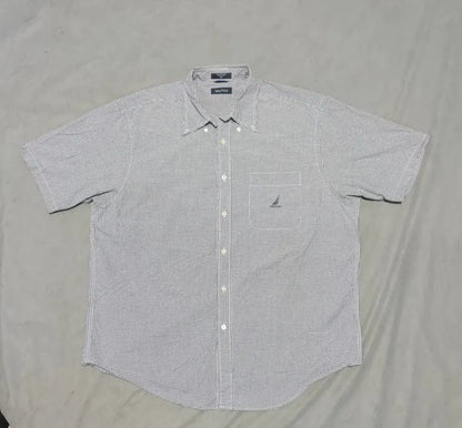 Nautica Men Cotton Blue Shirt XL – Preloved Labels (view 2)